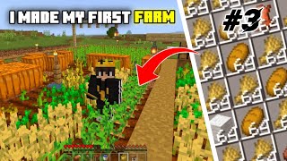 Finally I made my first farm in my world | Minecraft ep-3 #viral #subscribe