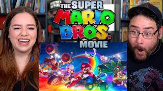 Fire Flower goes bananas! | The Super Mario Bros Movie FINAL TRAILER Reaction | Rainbow Road Battle!