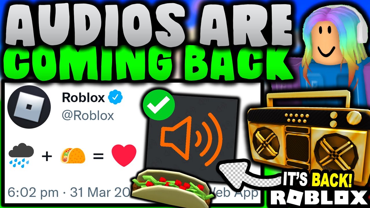 Roblox players when the devs removed long audios (no more raining tacos): :  r/roblox