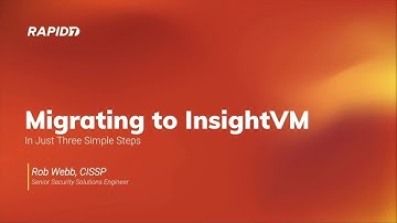 How to Migrate from Nexpose to InsightVM