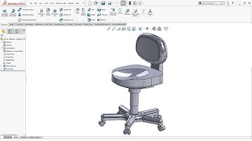 SolidWorks Beginner Tutorial | Design office chair
