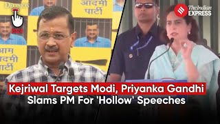 Kejriwal Targets Modi: Claims Plan to Remove Yogi, Priyanka Gandhi Slams Modi For 'Hollow Talks'