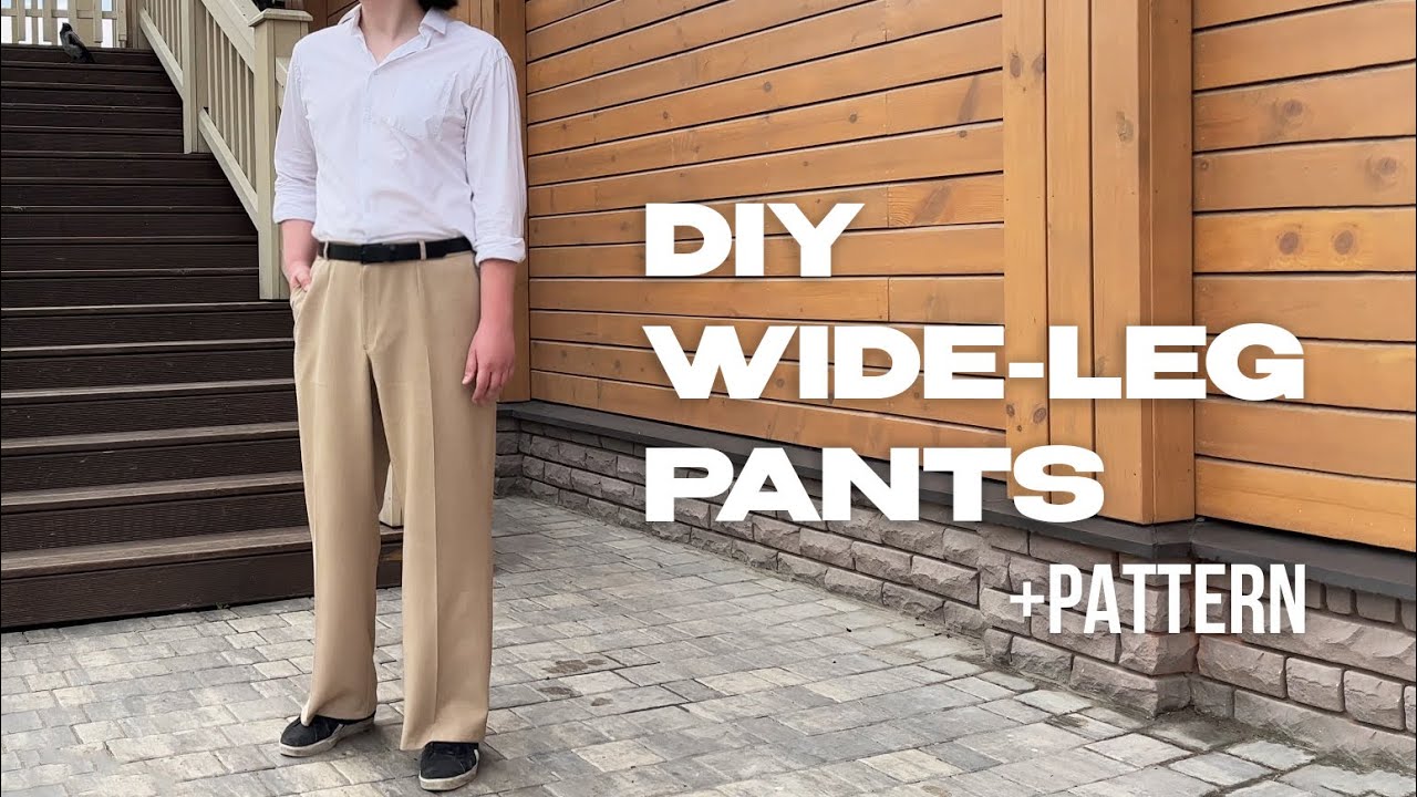 DIY Men's Wide-Leg Pants + PATTERN 
