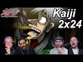 Kaiji Ultimate Survivor 2x24 Reactions | Great Anime Reactors!!! | 【カイジ】【海外の反応】
