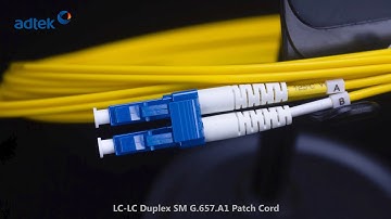 Adtek——LC-LC Duplex SM G.657.A1 Patch Cord