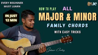 Major amp Minor Family Guitar Chords Beginner Guitar Lesson