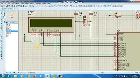SIMULASI TAMPILAN TEKS PADA MONITOR DENGAN BASCOMAVR DAN PROTEUS