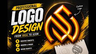 ✨ Amazing Neon Gradient Logo Design Tutorial