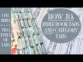 HOW TO: Printable Bible Category Tabs | One Bible, Two Types of Tabs