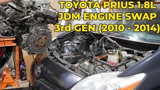 3rd Generation Toyota Prius JDM 1.8L Engine Swap  Removal and Installation (2010  2014)
