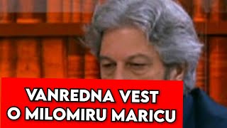 Vanredna Vest O Milomiru Maricu, Šok