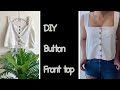 How to sew a button down top. DIY