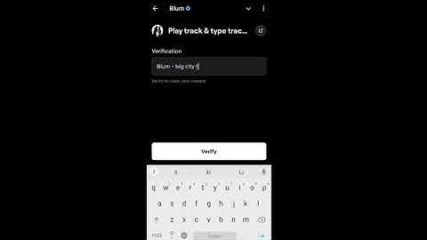 Play track & type track name Blum Code | Blum New Code Today Play track & type track name #playtrack