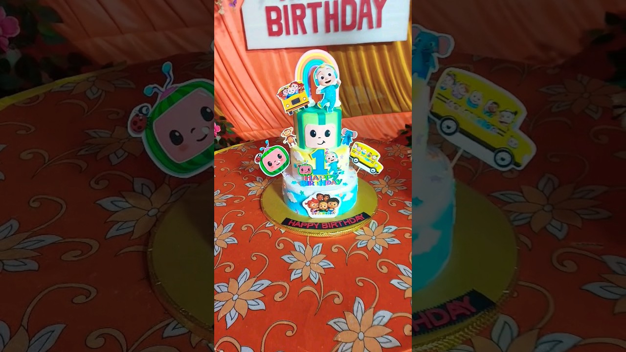 ⁣cocomelon Theme Cake Design #shorts #cake