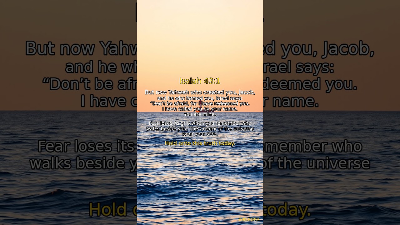 📖 HOLY BIBLE: Salvation | Isaiah 43:1 #shorts
