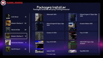 PS3/HEN Testing NEW Multi Cod Installer By Flaming Immortal Part 3
