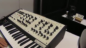 NAMM 2016 Tom Oberheim with the Two Voice Pro Synthesizer