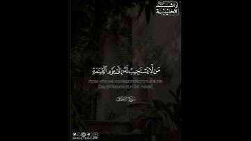 ﴿ومن أضل ممن يدعو من دون الله من لا يستجيب له إلى يوم القيامة ..﴾ | القارئ: راشد الحليبة
