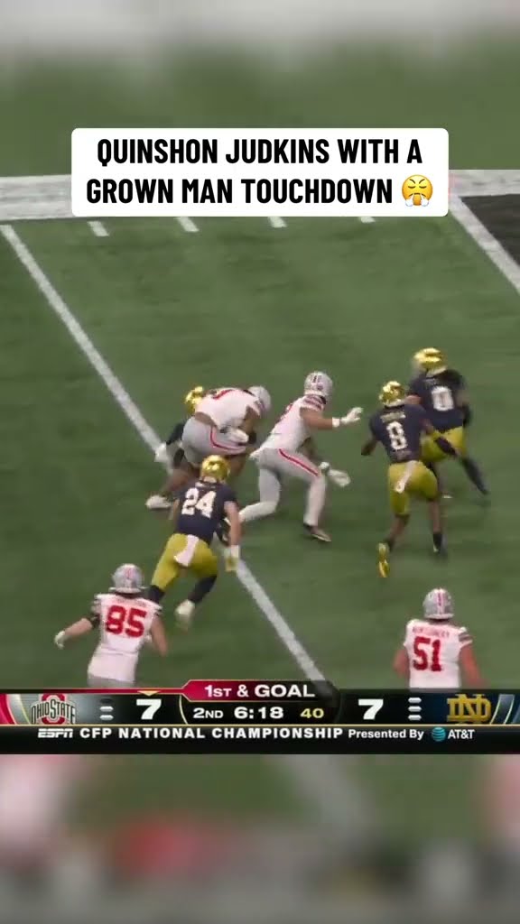 Judkins with the stiff arm and dive to give Ohio State the lead ?