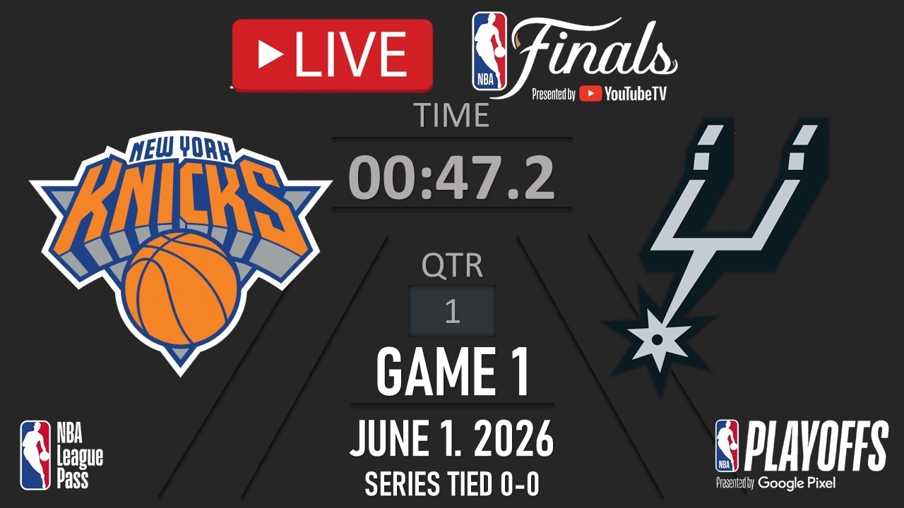 NBA LIVE NOW! San Antonio Spurs vs New York Knicks GAME 1 | June 1, 2026 | NBA FINALS 2026