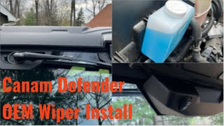 Canam Defender OEM Wiper Install