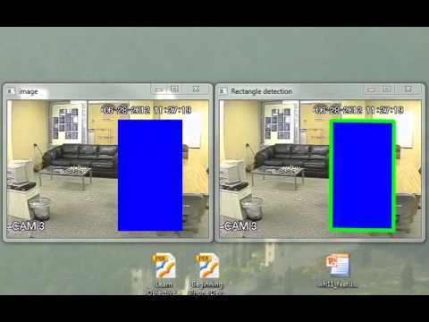 Rectangle detection on current frame