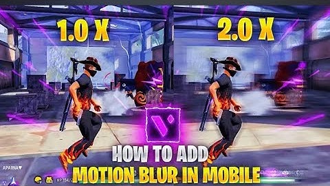How to add MOTION BLUR in your gameplay | Andriod RSMB Tutorial