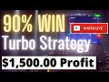 90 win rate turbo binary options strategy  live trades  double confirmation 