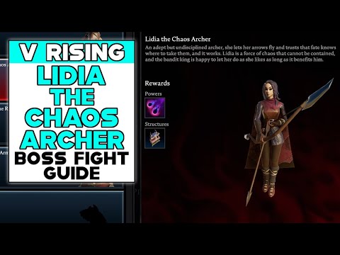 V RISING HOW TO BEAT LIDIA THE CHAOS ARCHER - LIDIA THE CHAOS ARCHER LOCATION