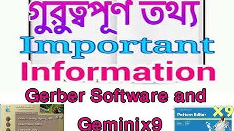 Two very important settings are two softwares