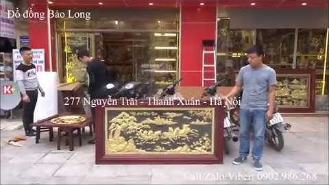 Tranh Mã đáo thành công bằng đồng 1m76x89 mạ vàng 24k