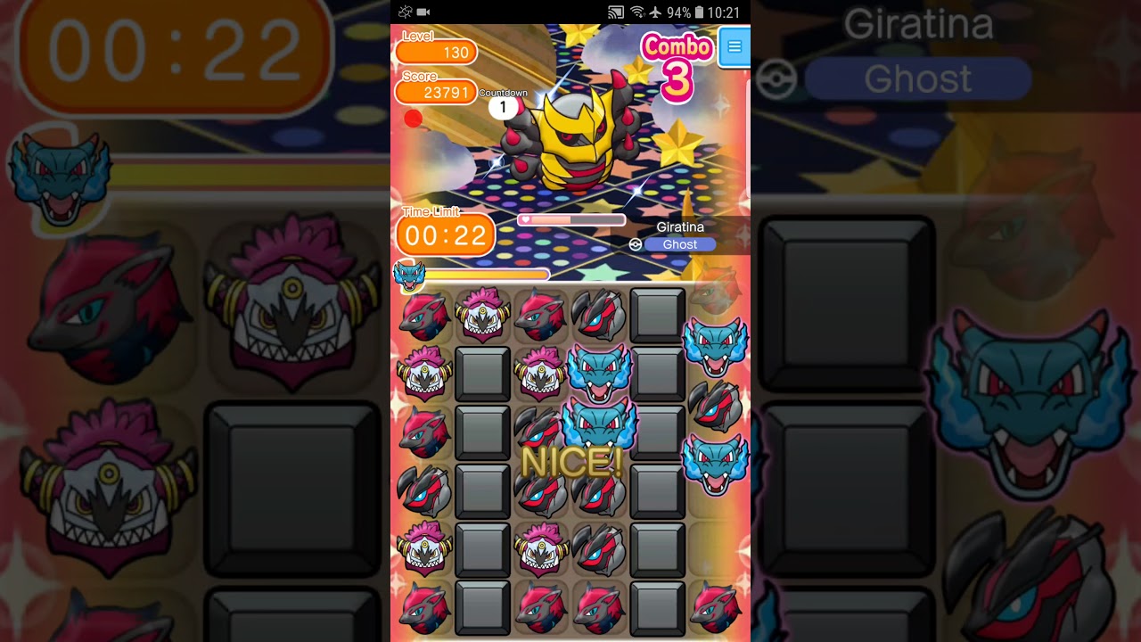 Pokemon Shuffle Mobile Giratina Origin Escalation Battle Stage 130 Itemless ポケとる スマホ版 ギラティナ 11 19 Youtube