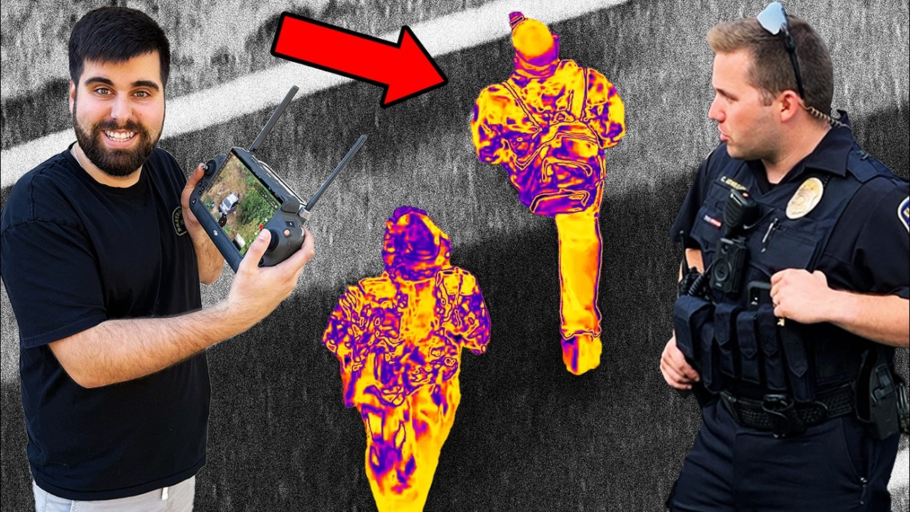 Охота на воров с помощью моего тепловизионного дрона