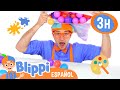 Blippi juega colores y juguetes  blippi espaol s educativos para nios  aprende y juega