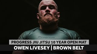 Owen Livesey puts a foot sweep seminar on brown belt