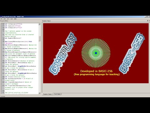 Action Game: Dodge & Contact / Gameplay / BASIC- 256 (or BASIC256) / Graphics Output / Programming