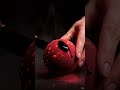 CRIMSON RED &amp; BLACK FLUID COMBO sand ball cutting  #asmr #satisfying #oddlysatisfying
