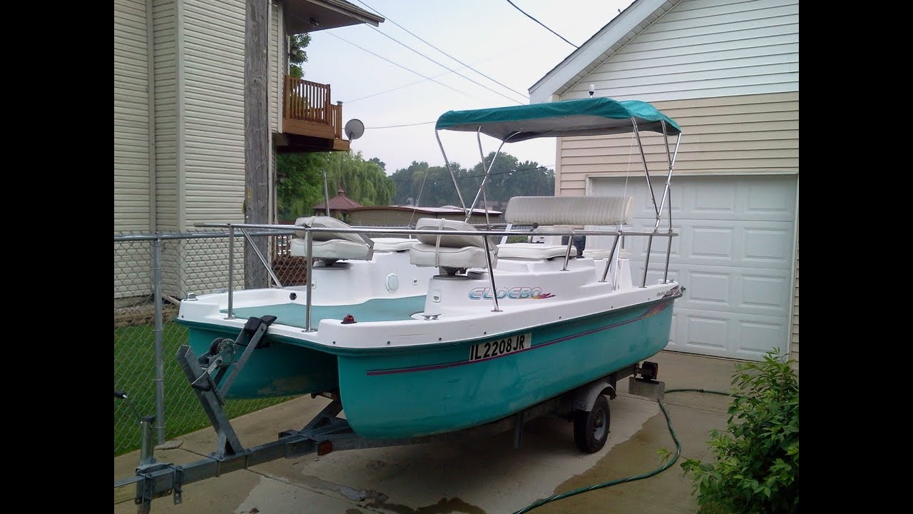 el debo electric pontoon boat sold - youtube