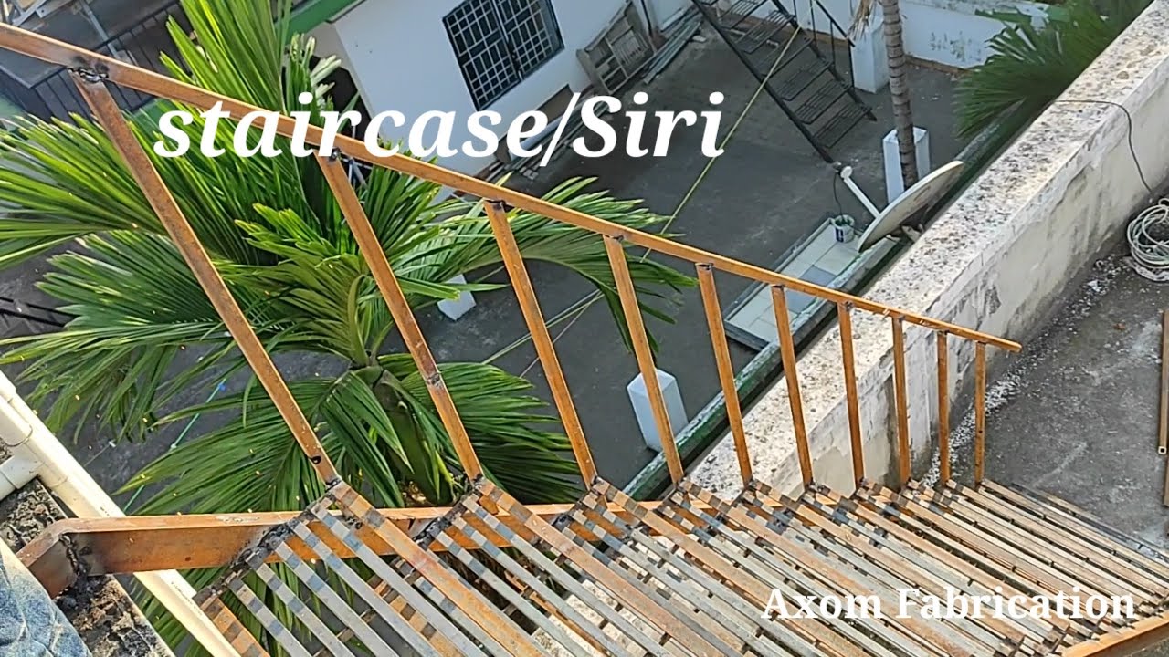 How to installation stairs||Building outdoor iron staircase..
