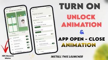 Install Mod Launcher - Turn On Unlock Animation & App Open - Close Animation Enable - iOS Recent ✅