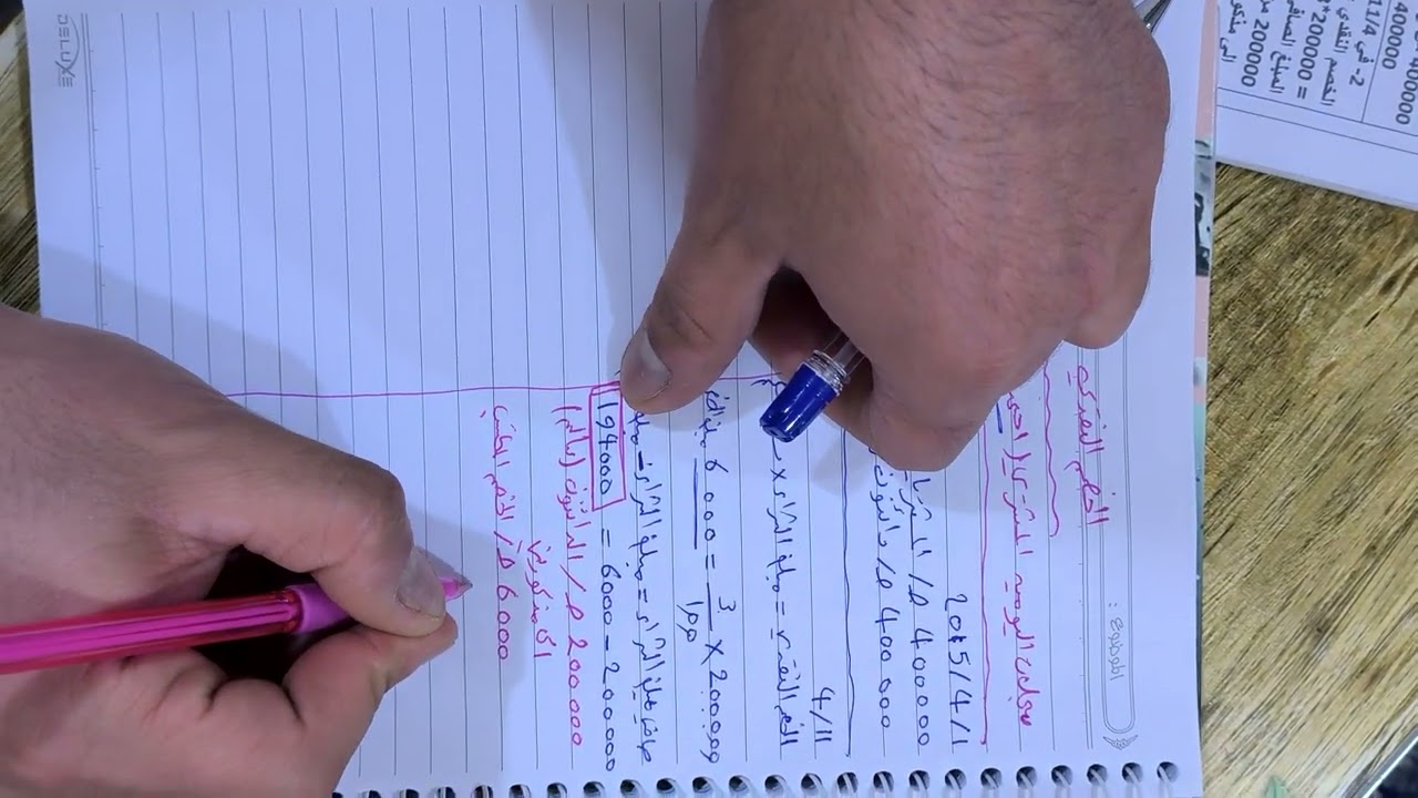 3 المحاسبة كورس الثاني الخصم النقدي