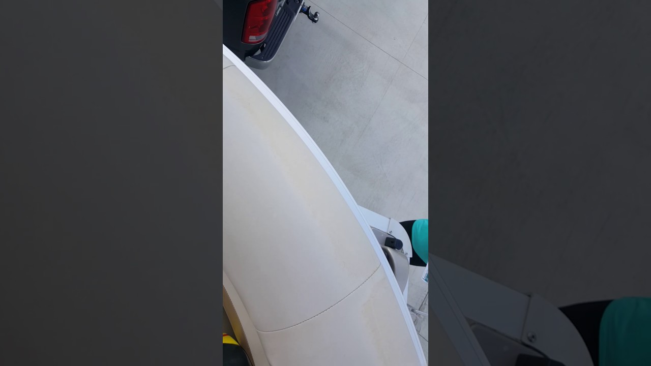Stubborn Orange Stains on Pontoon Vinyl Boat Seats Part 2 
