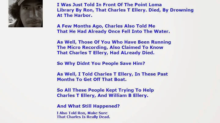 I Thomas L Foust Was Told By Ron In Front Of Point...