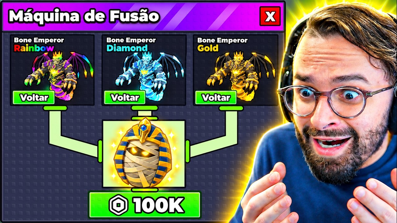 FIZ A FUSÃO DE 100 MIL ROBUX NO ROUBE UM OVO! 😱