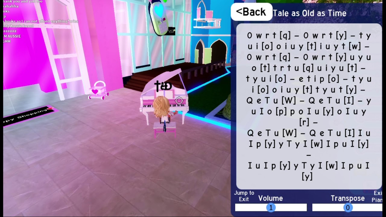 Playing Tale As Old As Time On The Royale High Piano Xyrqi Youtube - roblox royale high piano videos 9tubetv
