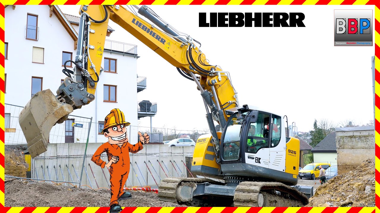 Liebherr R 926 compact, Baugrube, Weiler z. St., 2023.  #erdbau #liebherr #compactexcavator