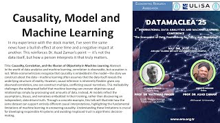 Causality, Models and Machine Learning by Dr Asad Zaman