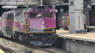 South Station Railfanning 6/2/2024 (many horn shows!) ft @RhodeIslandStateRailfan