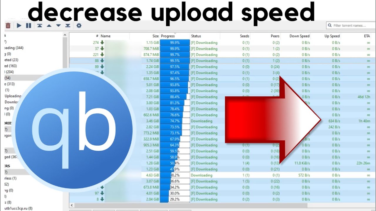 How to Decrease Upload Speed in qBittorrent   qBittorrent  Best Settings