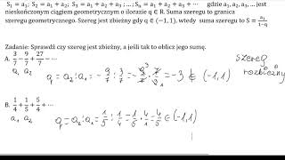 Jak obliczyć sumę szeregu geometrycznego? - proste przykłady